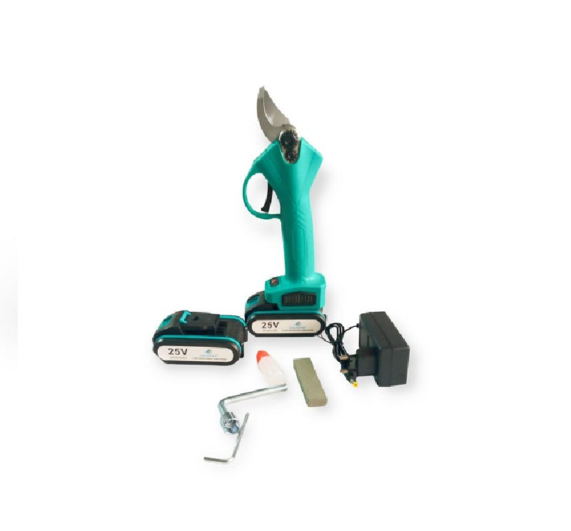 Electric Pruning Shear With Two 25V Batteries