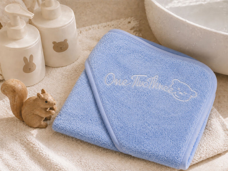 Baby Hooded Towel - Asset 005 - 090x090cms - 380GSM