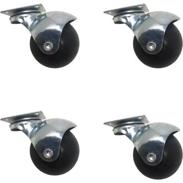 38mm RUBBER BALL CASTOR PLATE