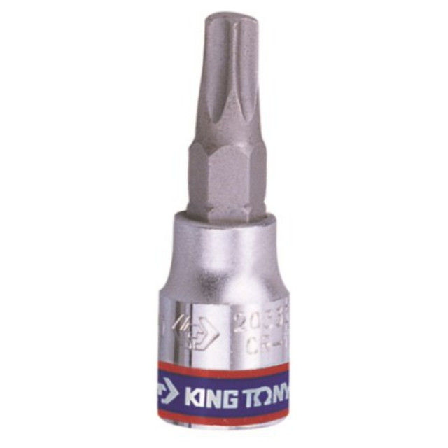 King Tony - Socket Torx Tamper Proof 1/4" T20 X 37mm - 2 Pack