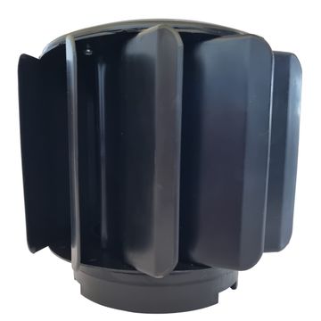 RoofWhirlys4Africa Toilet / Sewer Vent to fit 110mm Pipe - Black - Made in South Africa