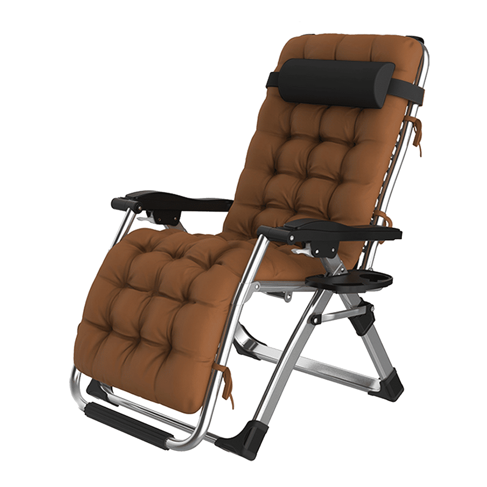 FOLDING DECK CHAIR WITH CUSHION