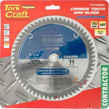 Blade Contractor Alum 185 X 60T 20/16 Circular Saw Tct