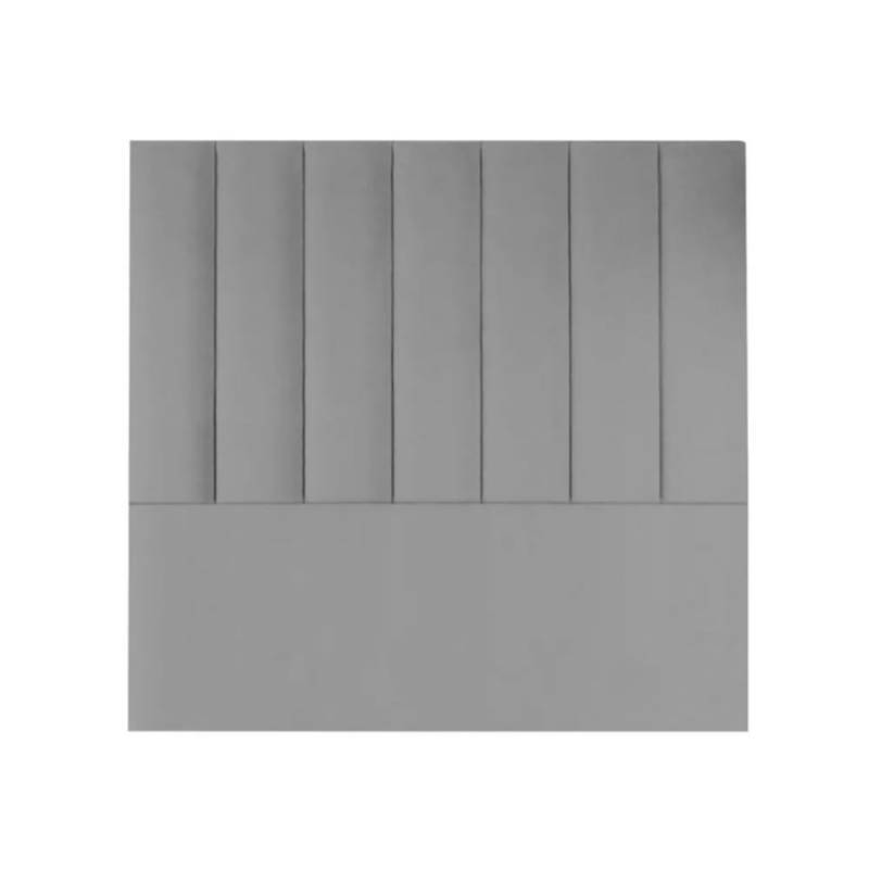Maya Velvet Panel Headboard - Three Quarter - Dark Grey