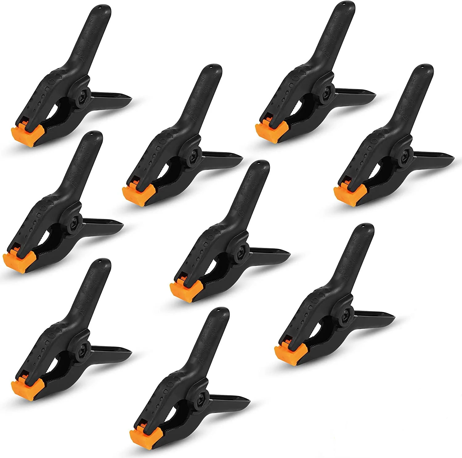 8 Piece Plastic Spring Clamps - 6 inch