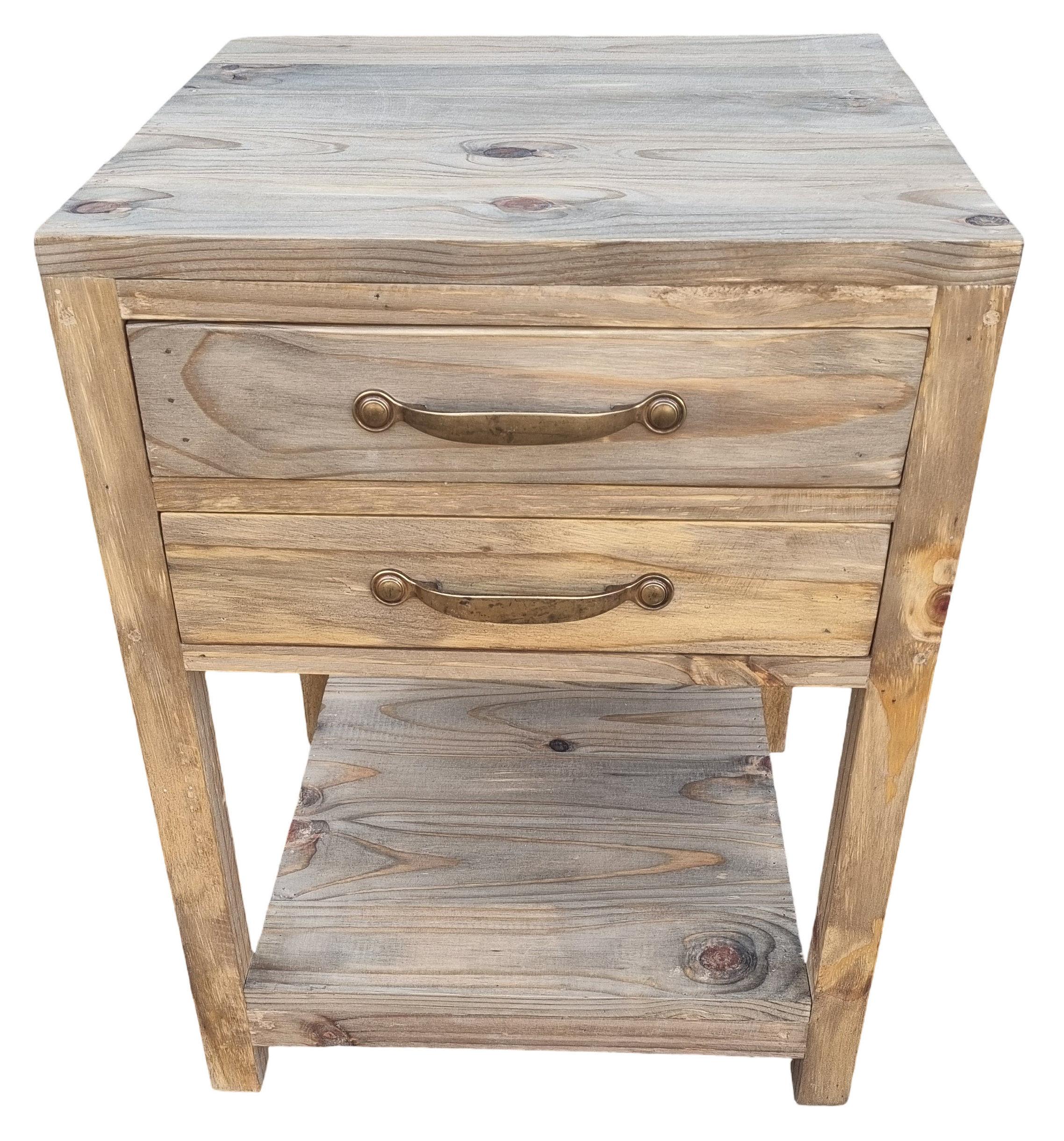 Rustic Wood Nightstand / Bedside Table