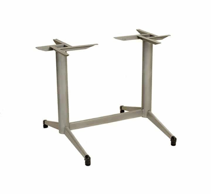 Vividitto - Classic Cafe Table Double Base - Silver