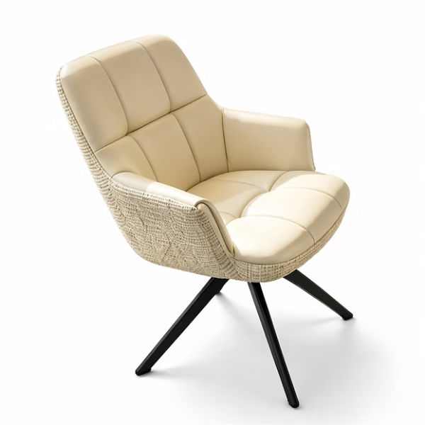 Isabella Swivel Dining Chair White