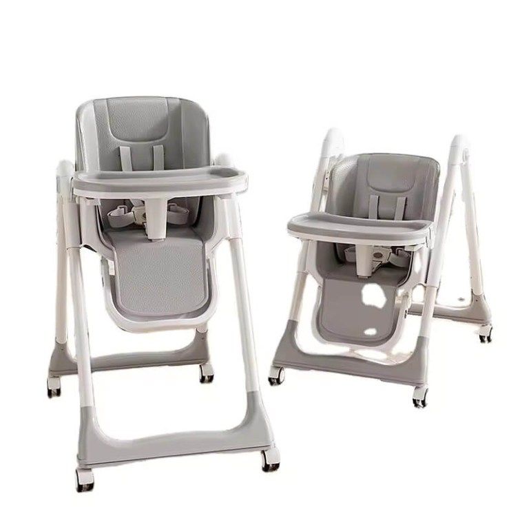 Foldable Booster Dining Baby High Chair - Grey