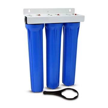 3-Stage 20" Slim Line Whole House Water Filter-With Filter set