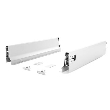 ROCO Drawer Runner Kit White 500mm With Double Gallery Rail Set