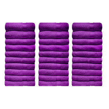 Bunty's Plush 450GSM 90x150cms Bath Sheets - Royal Lilac(30pc Pack)