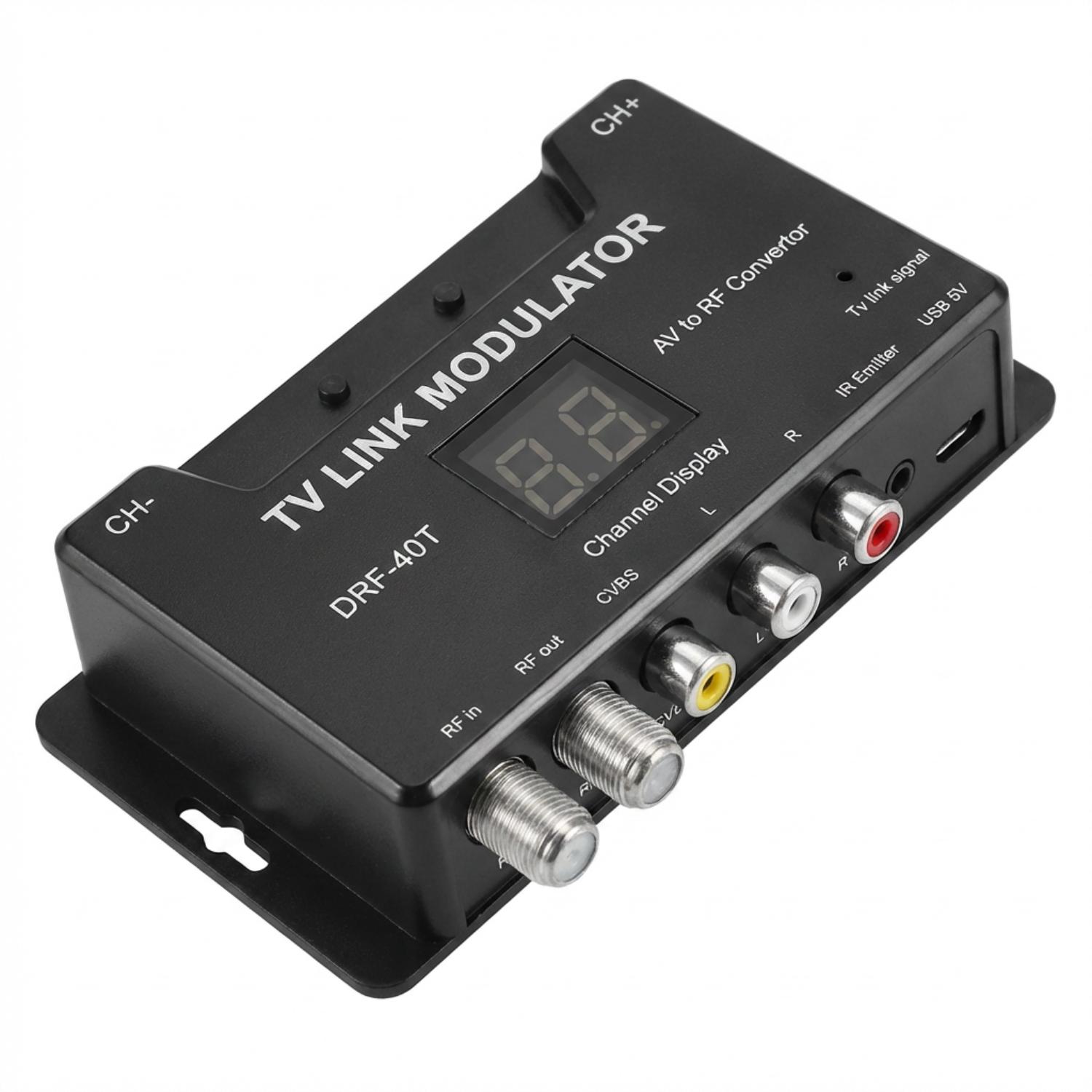 IJAM DTV AV to RF Converter with TV Link USB Powered RF Modulator