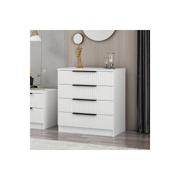 Castle chest of drawers, 4 drawers and pedestals 2 drawers