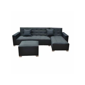 L shaped sleeper that converts into sleeper couch – Black tapestry