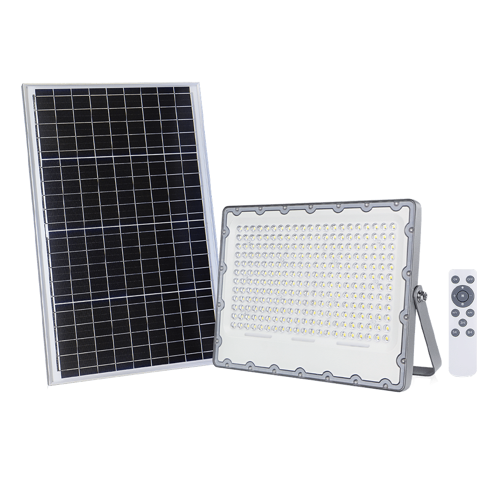 SOLAR 300W LED FLOODLIGHT C/W 40W PV PAN 3.2V/40aH BAT&REMOT