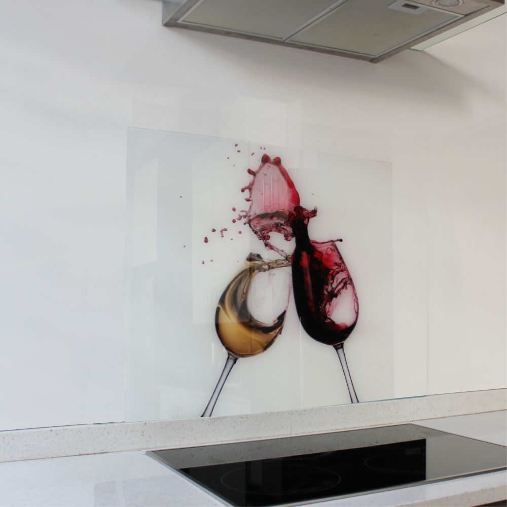Wine Glasses Hob Splashback (598 x 650 x 6mm)