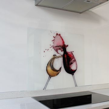 Wine Glasses Hob Splashback (598 x 650 x 6mm)