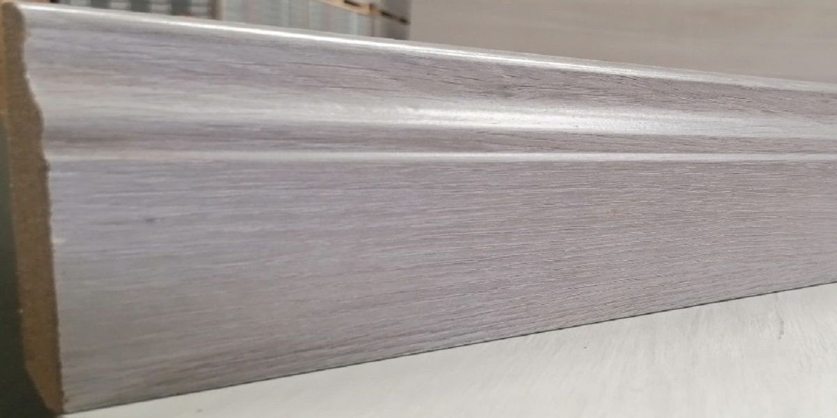 Skirting Pearl Oak MDF Gloss Finnish 100mm x 14mm x 2400mm