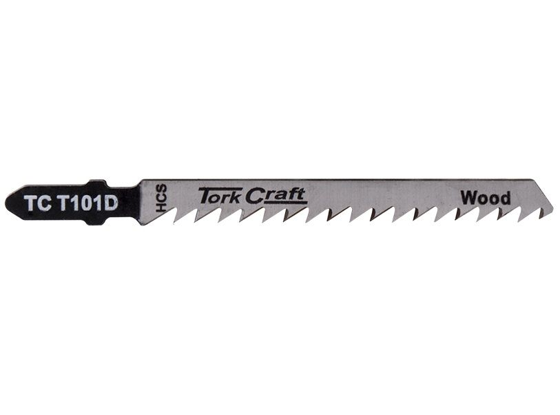 Tork Craft - T-Shank Jigsaw Blade for Wood 4mm 6Tpi 100mm 2Piece - 12 Pack