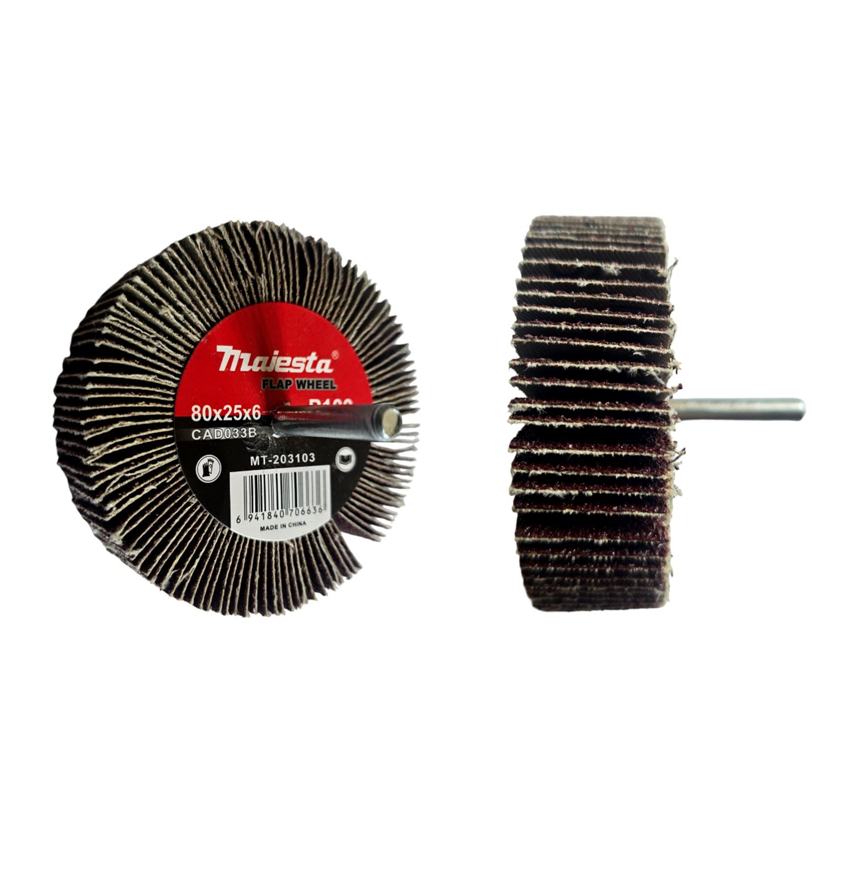 Majesta Abrasive Flap Wheel for Drill 80mm 100 Grit