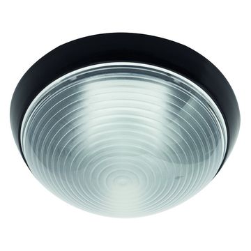 Bulkhead Round Black Energy Saving Light