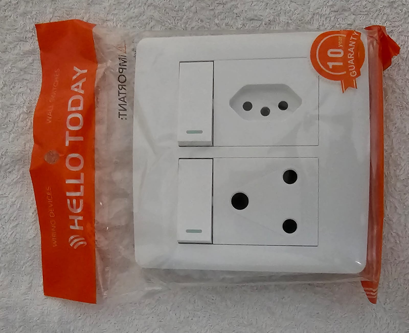 3pin & 2pin Wall Socket - Modern Design
