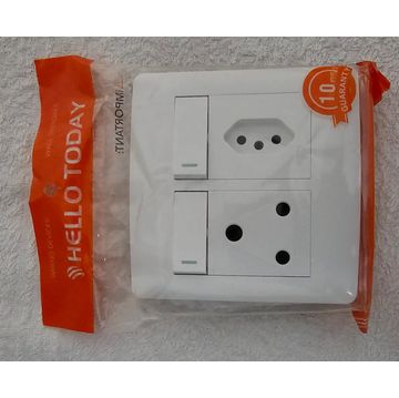 3pin & 2pin Wall Socket - Modern Design