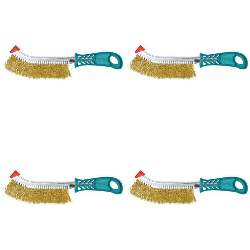 Total Tools 4Pcs Wire Brusher 250mm