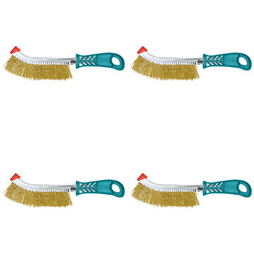 Total Tools 4Pcs Wire Brusher 250mm