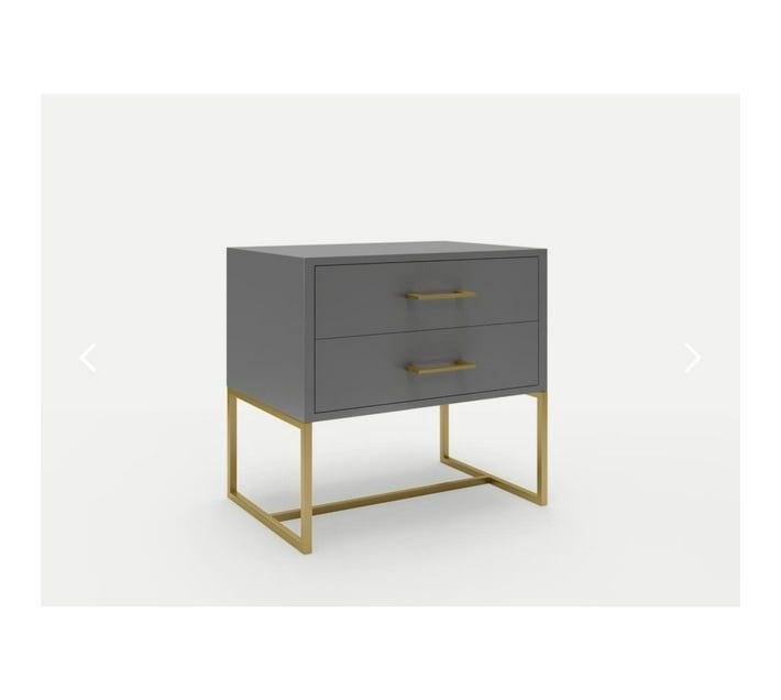 2 Drawer Pedestal-Grey