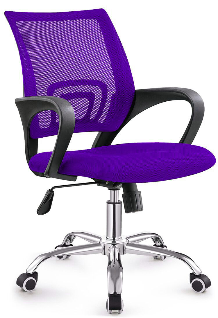 TOCC Zippy Netting Back Typist Office Chair with Chrome Base - Purple