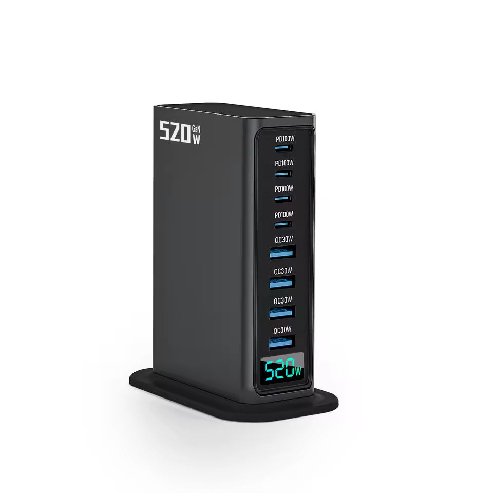 8-Port GaN Fast Charger USB Adaptor