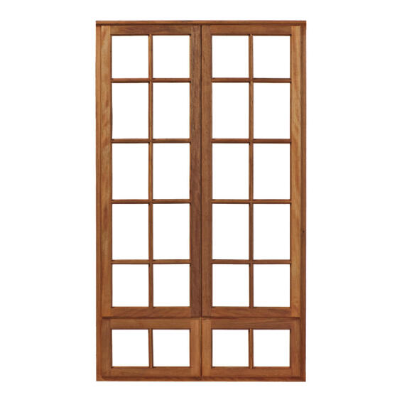 Window Side Hung Wood SAS622SP Small Pane 2 Vents-w584xh1829mm