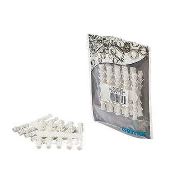 Wall Plug, White, 5mm x 25mm, 100 Pieces