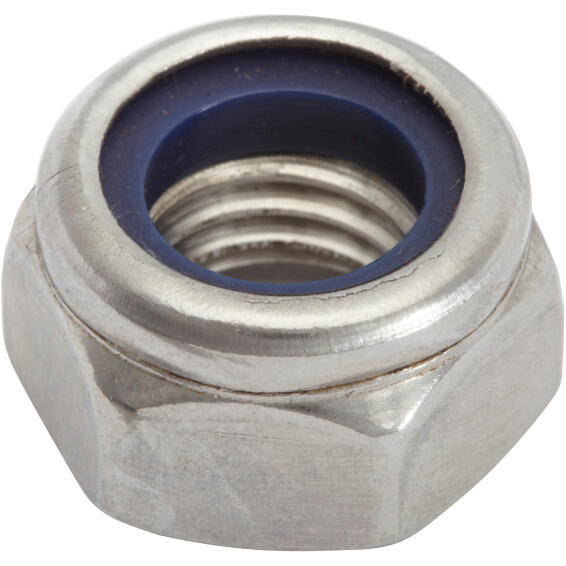 Nyloc nuts one-way stainless steel 12mm 4pc standers