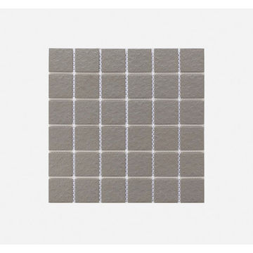Mosaic Porcelain - Pure Light Grey - 48mm Square - 300x300 (per sheet)
