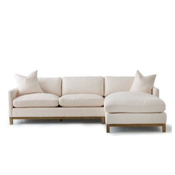 L-Shaped Wooden bottom couch
