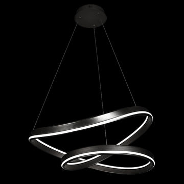 230v 80W LED Black Celestial Pendant