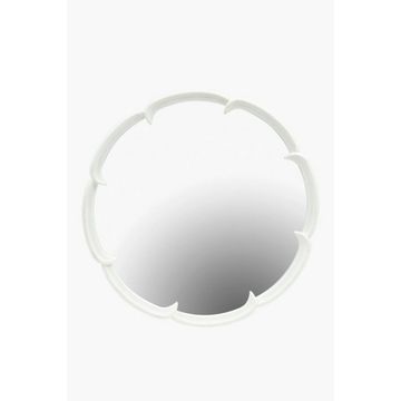 Scallop Border Mirror – 65cm Round Decorative Wall Mirror