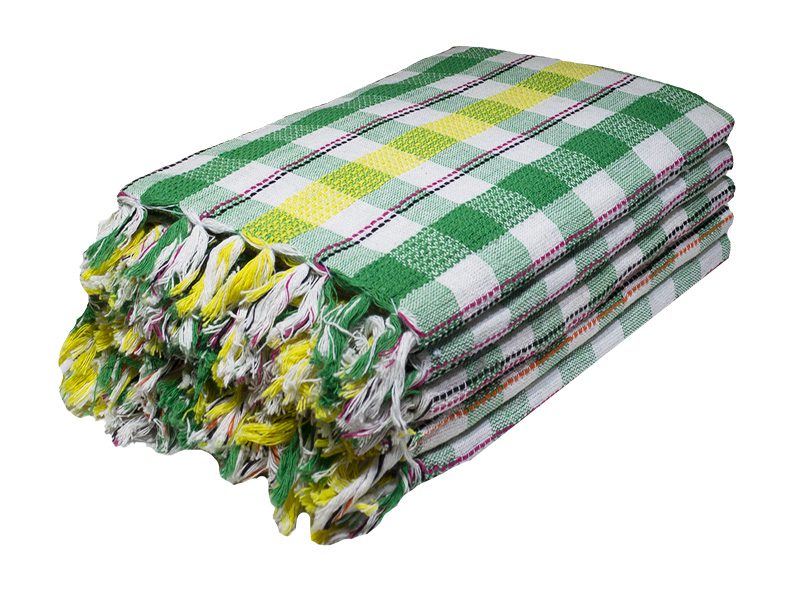 Multipurpose, Easy Fit, Absorbent Kitchen Towel - Design 2165 -Slightly Imperfect - 055x110cms - (05 Pc Pack) - Checks - Jolly Green