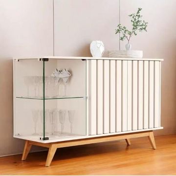 Açai Buffet With 3 Doors And 2 Shelves -Nature