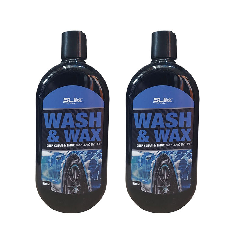 SLIKK Wash & Wax Car Shampoo 500ml ( 2 Pack )