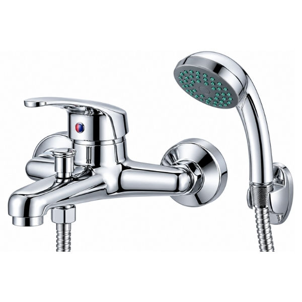 BATH MIXER WITH HAND SHOWER - CHROME