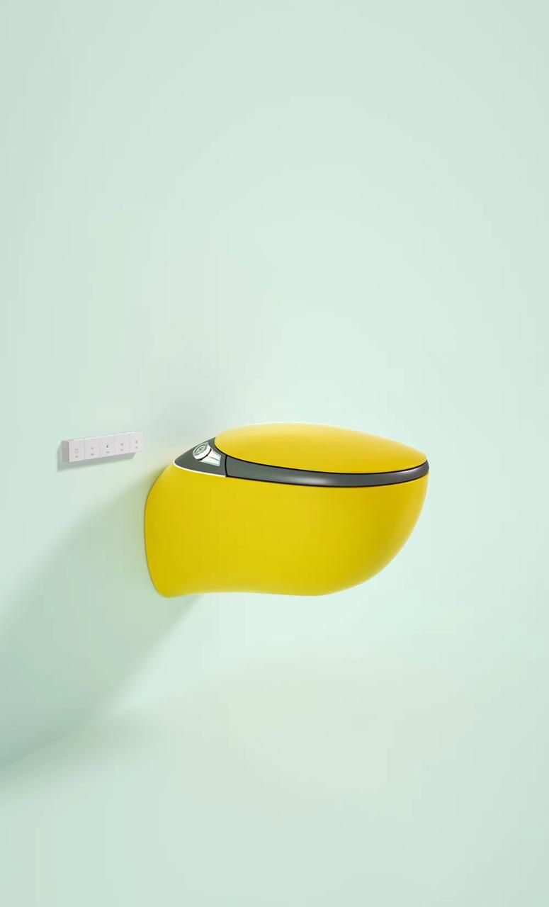 Modern Capsule Smart Toilet- Yellow