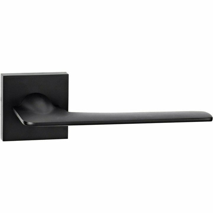 Slim lever handle on square rose