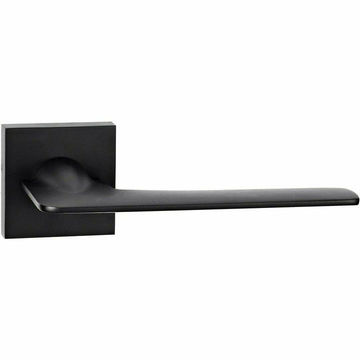 Slim lever handle on square rose