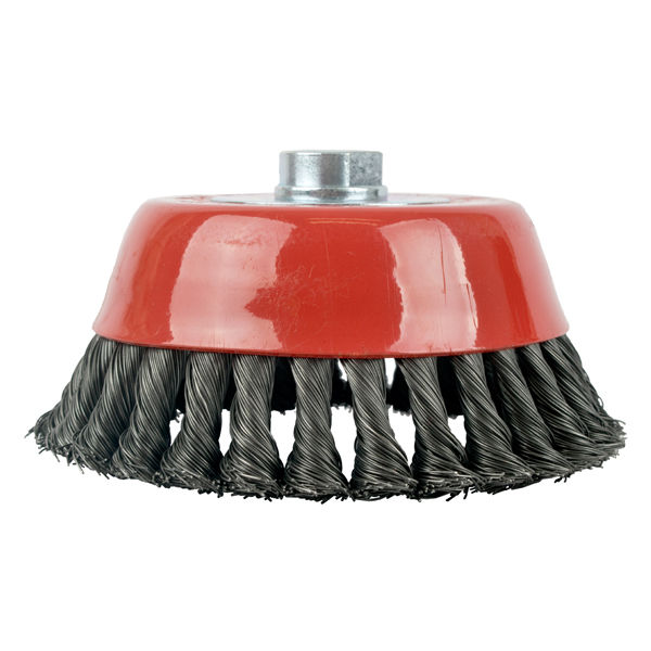 Wire Cup Brush Twisted 150Mm X M14 With 0.80Mm Wire Heavy Duty
