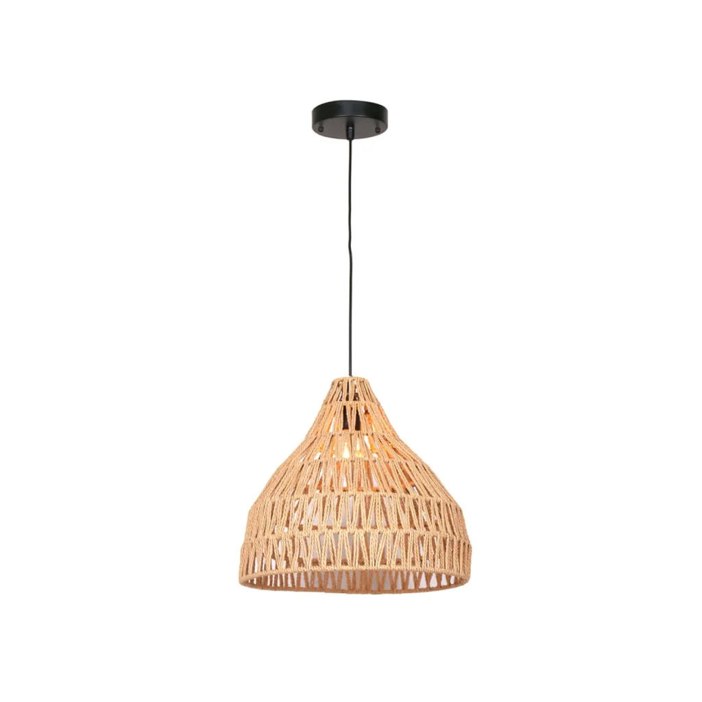 Vividitto - Kohlrabi Brown Rattan Pendant