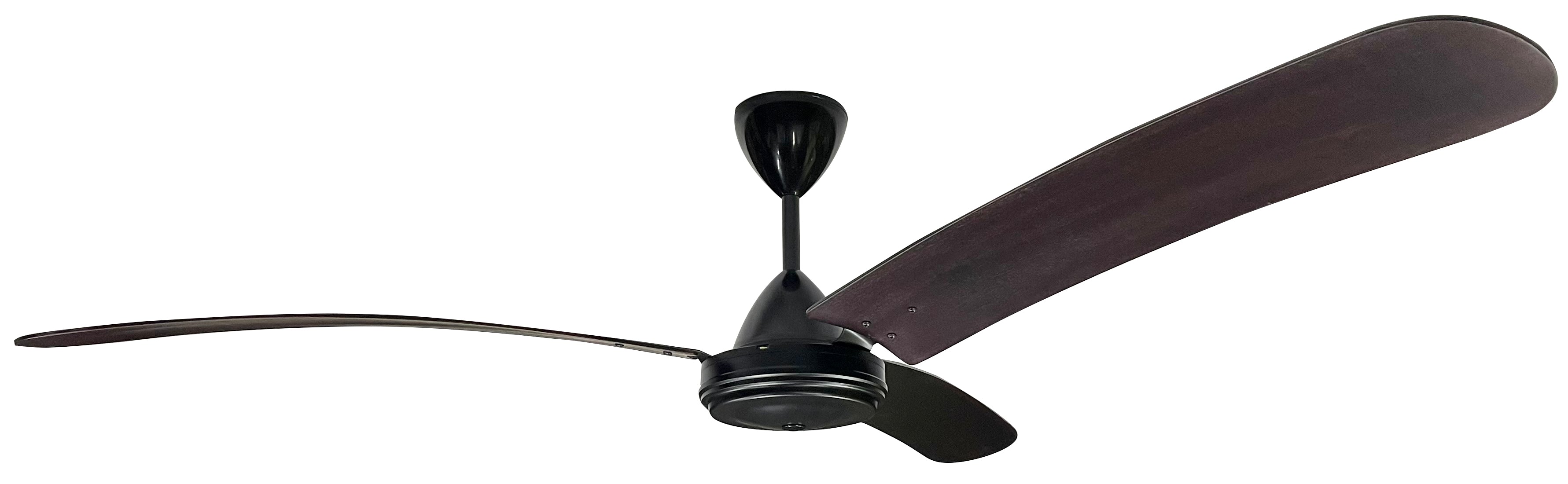 Motor High Breeze 100 Black Blade Wood 3 1500mmBent Mahogany + Reg2F Wall Controller